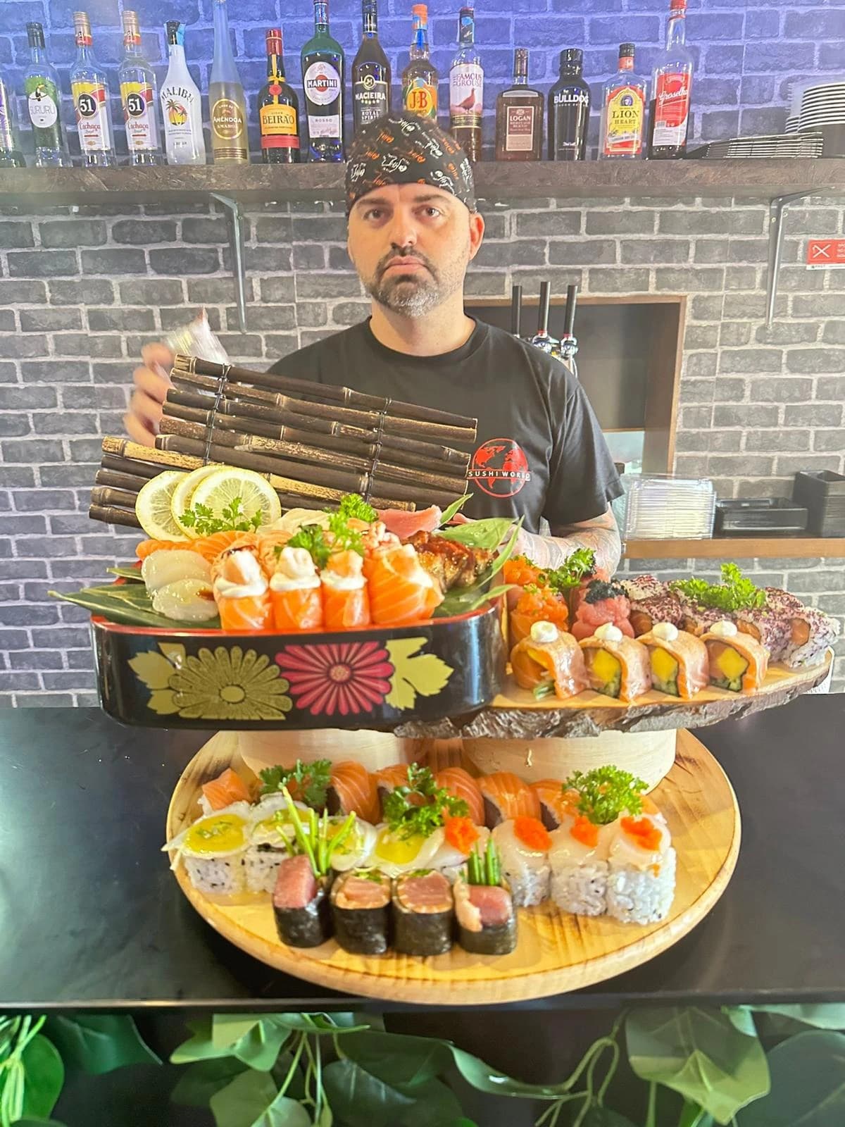 Sushi premium preparado pelo Chef Guilherme Ricardo